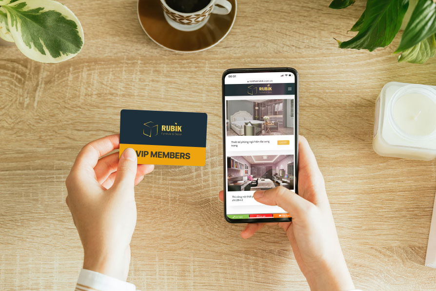 Mẫu website nội thất minh họa cách trình bày nội dung doanh nghiệp